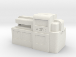 WOPR Computer, Large in White Natural Versatile Plastic