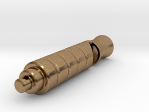 Survival Whistle 1 (Silver/Brass/Plastic) in Natural Brass