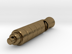 Survival Whistle 1 (Silver/Brass/Plastic) in Natural Bronze