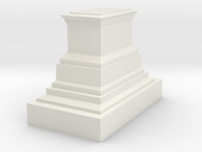 1/160 monument pedestal in White Natural Versatile Plastic