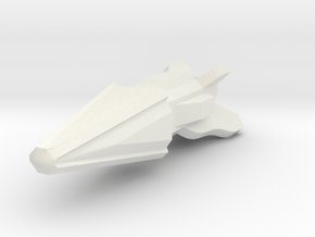 Pointy Ship in White Natural Versatile Plastic