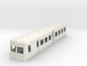 OO9 AW railcar single ended trailer with guards  in White Natural Versatile Plastic