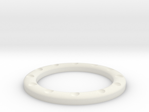 replacement watch bezel v0.0 in White Natural Versatile Plastic