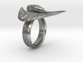 Eagle Ring max in Natural Silver