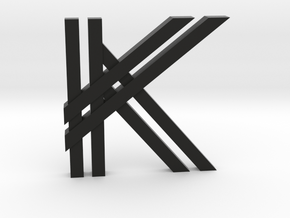 KK Logo in Black Natural Versatile Plastic