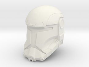 Republic Commando Helmet in White Natural Versatile Plastic