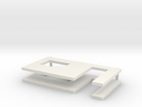 muren beton schaal 1:50 in White Natural Versatile Plastic