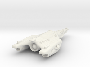 Zen Battlecruiser 4in in White Natural Versatile Plastic