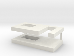muren beton schaal 1:87 in White Natural Versatile Plastic