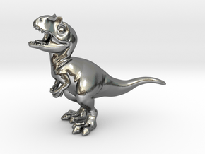 Allosaurus chubbie krentz 1 in Polished Silver