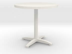 round bistro table in White Natural Versatile Plastic