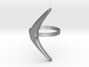 boomerang ring in Natural Silver