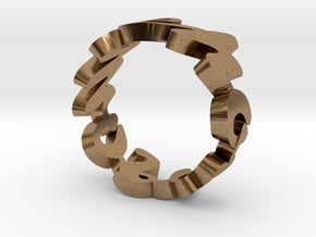 Somehow Ring (various sizes) in Natural Brass