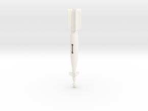 GI Joe scale GBU-12 LGB in White Processed Versatile Plastic