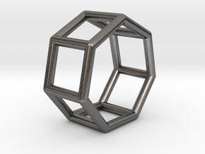 0360 Heptagonal Prism E (a=1cm) #001 in Polished Nickel Steel