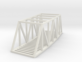 Curved Bridge - 490 mm - Zscale in White Natural Versatile Plastic