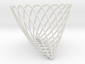 Lissajous (7, 3, 10) in White Natural Versatile Plastic