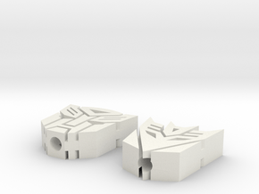 Transformers Toothpick Toppers in White Natural Versatile Plastic