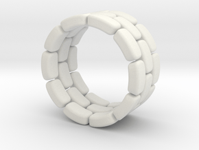 Flexi ring  in White Natural Versatile Plastic