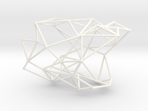WEB BANGLE in White Processed Versatile Plastic