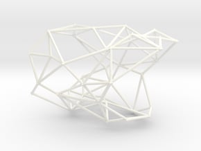 WEB BANGLE in White Processed Versatile Plastic