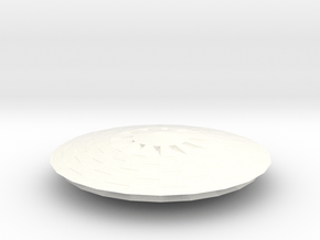 Dome5 Bigger, flatter in White Processed Versatile Plastic