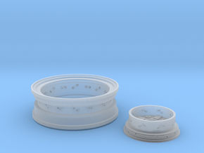 1/8 Front Wire Wheel (rim/hub) for 1/8 Revell Deuc in Tan Fine Detail Plastic