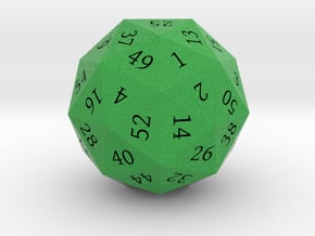 Kelly Green d60 in Full Color Sandstone