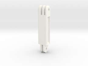 GoPro Long Adapter (2") in White Processed Versatile Plastic