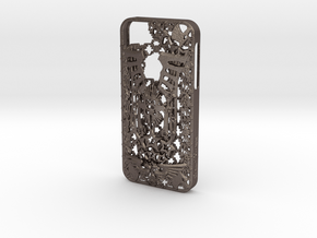 Kraai iPhone 5 Cover in Polished Bronzed Silver Steel