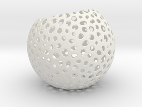 Non bowl sphere in White Natural Versatile Plastic