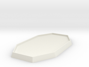 1 5/6" Diameter Double Hex Base in White Natural Versatile Plastic