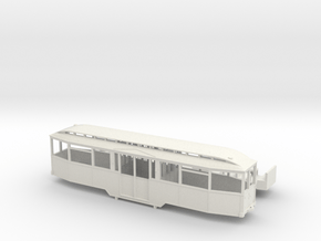 Tram Leipzig Mitteleinstieg Beiwagen Typ 61 (1:87) in White Natural Versatile Plastic