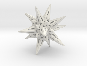 Stellated Icos in White Natural Versatile Plastic