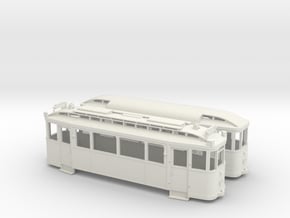 Tramzug der Lockwitztalbahn TW5/BW12 in Spur H0m ( in White Natural Versatile Plastic