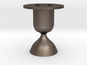 Laval. Rocket engine testing.  in Polished Bronzed Silver Steel