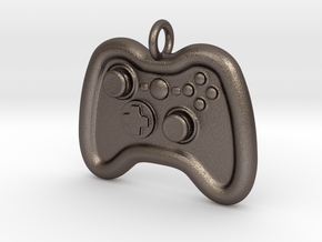 Controller Pendant in Polished Bronzed Silver Steel