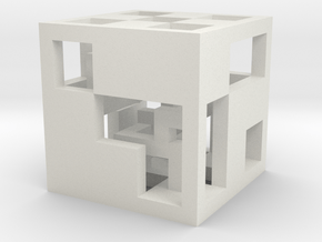 cube_01 in White Natural Versatile Plastic