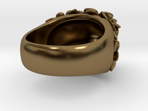 Daisy Volcano Cocktail Ring in Polished Bronze