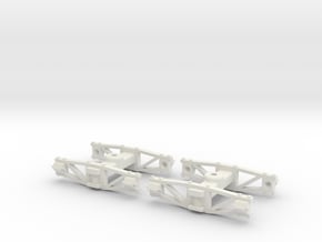 1:35 Sandy River archbar trucks in White Natural Versatile Plastic