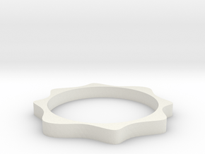 Cosinus ring in White Natural Versatile Plastic