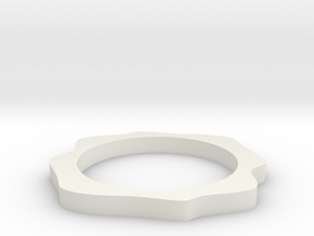 Sinus ring in White Natural Versatile Plastic