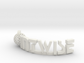 Pointwise text Logo in White Natural Versatile Plastic