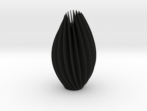 Twist Sculpture in Black Natural Versatile Plastic
