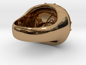 Marrakech Dome Ring in Polished Brass