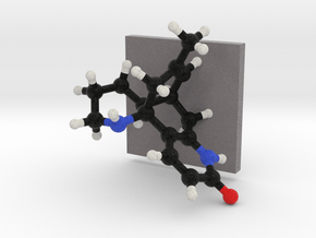 Huperzine B Molecule Model Mounted in Full Color Sandstone