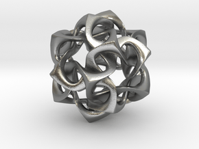 Icosahedron I, pendant in Natural Silver
