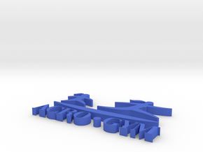 ACROGYM LOGO 3D in Blue Processed Versatile Plastic