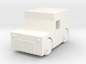 A simple wagon in White Processed Versatile Plastic