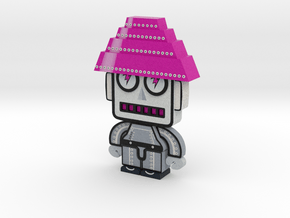 DevoBots Series 1 B/W with Pink Energy Dome : Bob  in Full Color Sandstone